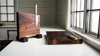 4K Woodworking Creating a Knife Block amp End Grain Cutting Board [upl. by Euqinahc]