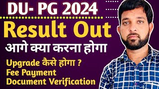 CUET PG Delhi University 1st Cutoff  What do next Complete Process [upl. by Areemas]