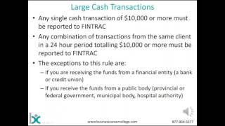 Fintrac amp Reporting Obligations [upl. by Nivaj]