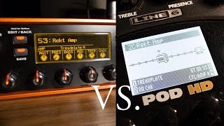 Line 6 Pod HD vs Avid Eleven Rack  Comparison of Amp Cabinet and FX Models [upl. by Ahsar78]