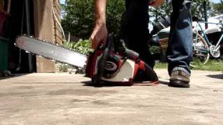 Vintage Homelite XL 400 Automatic Chainsaw the try and start it vid [upl. by Slavin351]