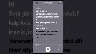 Dolu Kadehi Ters Tut  Yapma Nolursun  Speedup  Lyrics  spotify speedup keşfet tiktok [upl. by Terriss]