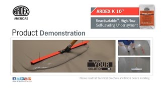 ARDEX K 10™ Choose Reactivatable™  Demonstration [upl. by Divaj]