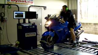 Honda CBR1100XX Super Blackbird 2004 on the dyno [upl. by Camden]