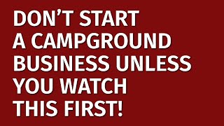 How to Start a Campground Business in 2024  Free Campground Business Plan Included  Ideas [upl. by Nadiya]