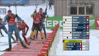 Biathlon Massenstart der Männer in Ruhpolding 2013 [upl. by Erl]