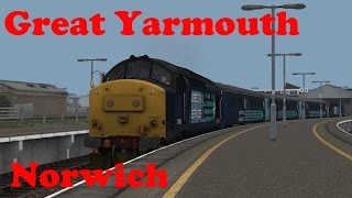 TS2017  Great Yarmouth  Norwich  Class 37 [upl. by Delija]