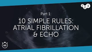 60 Seconds of Echo Teaching Atrial fibrillation amp echo 10 simple rules Part 1 [upl. by Iona]