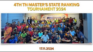 4th TN Masters Veterans State Ranking Tournament  2024 [upl. by Nilatak]