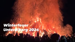 Winterfeuer Unterbiberg 2024  Christbaumentsorgung der Freiwillige Feuerwehr Unterbiberg [upl. by Anivla891]