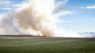 Two fires in Cascade County on Wednesday [upl. by Evetta881]