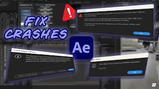 How to Fix After Effects Crashes Errors and Rendering Problems [upl. by Wolk]