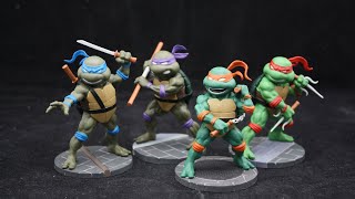 Toy Review Teenage Mutant Ninja Turtles Retro DFormz Box Set Diamond Select Toys [upl. by Jarl]