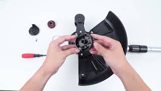 How To Assemble The Mellif Cordless String Trimmer amp Weed EaterFor DewaltMellif 20V MAX Battery？ [upl. by Amihc]