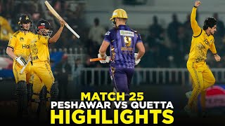 PSL 9  Full Highlights  Peshawar Zalmi vs Quetta Gladiators  Match 25  M2A1A [upl. by Karil321]