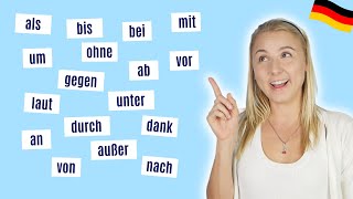 ALLE Präpositionen Nominativ Akkusativ Dativ Genitiv │Deutsch lernen [upl. by Baily]