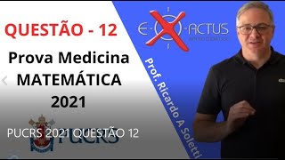 PUCRS MEDICINA 2021 QUESTÃO 12  Prof Ricardo A Soletti [upl. by Aelaza148]