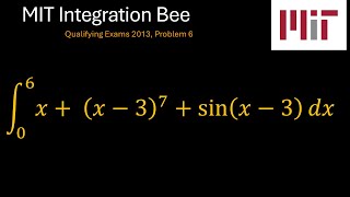 MIT 2013 Integration Bee Qualifying Exam Problem 6 [upl. by Etteiluj]