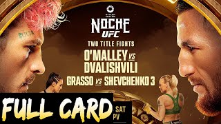 UFC 306 Predictions OMalley vs Dvalishvili Full Card Betting Breakdown Noche UFC [upl. by Ignatia279]