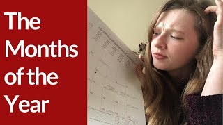 MONTHS of the YEAR in BRITISH ENGLISH [upl. by Ynaffad]