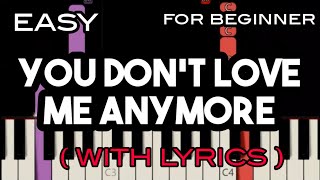 YOU DONT LOVE ME ANYMORE  LYRICS   WEIRD AL YANKOVIC  SLOW amp EASY PIANO [upl. by Enrobyalc]