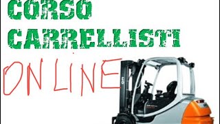 Corso carrellista online informazione e formazione per carrellisti mulettisti [upl. by Ive]