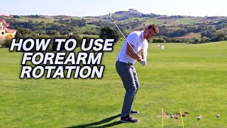 UNDERSTANDING FOREARM ROTATION IN THE GOLF SWING [upl. by Euqinahs]