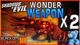 SHADOWS OF EVIL Black Ops 3 HOW TO GET 2 WONDER WEAPONS ☆ Glitch Guide [upl. by Eboh913]