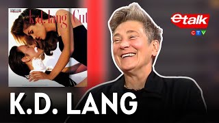 kd lang reflects on her Cindy Crawford Vanity Fair cover 30 years later  Etalk Interview [upl. by Holly]