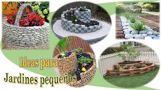 IDEAS para JARDINES PEQUEÑOS 🌸❋✾✿ [upl. by Love64]