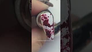 5 Second blood splatter nails So easy [upl. by Dacie638]