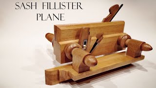 021 Sash fillister plane  building process Woodworking [upl. by Atteiram]