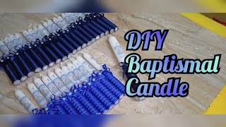 DIY Baptismal Candle [upl. by Oakie]