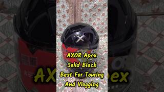 AXOR Apex Solid Black Helmet  Best Helmet For Bullet [upl. by Eillek192]