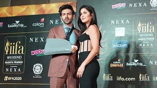 Katrina Kaif And Kartik Aaryan At IIFA Awards 2020 Press Conference [upl. by Kowal]