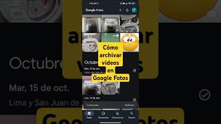 Cómo archivar videos en Google Fotos [upl. by Iborian58]