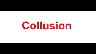 Collusion meaning in Hindi [upl. by Ettelegna]