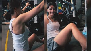 Disha Patani HOT WORKOUT 😍💦 [upl. by Anada]