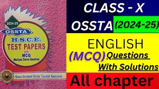 CLASSX ENGLISHOSSTA MCQ WITH ANSWERS  PROSEPOETERY STORY [upl. by Hepsibah]