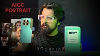 Tecno Camon 30 LOEWE Edition🔥 Budget Phone with AI Features ft AIGC Portrait [upl. by Bravar82]