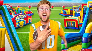 100 YARDS OF EXTREME FOOTBALL CHALLENGES [upl. by Hacceber]