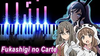 【FULL】Seishun Buta Yarou wa Bunny Girl Senpai no Yume wo Minai ED  quotFukashigi no Cartequot Piano [upl. by Nonnair]