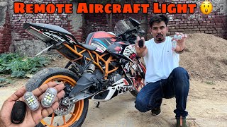 Remote Aircraft Light 😳  ModifiedKTM Rc 390  Techno khan [upl. by Sugirdor332]