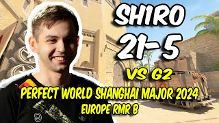 Spirit sh1ro 215 vs G2 Mirage  Perfect World Shanghai Major 2024 Europe RMR B  CS2 POV [upl. by Waldon]