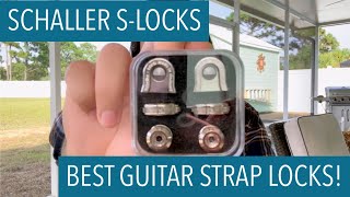 BEST Strap Locks for your guitar Schaller SLocks [upl. by Adnyc177]