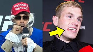 Colby Covington SLAMS Ian Garrys Wife During UFC 296 Press Conference [upl. by Areehs]