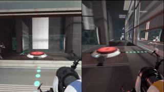 Portal 2 Coop Splitscreen Multiplayer Gameplay Walkthrough  CALIBRATION COURSE  Part 1 [upl. by Elaweda665]