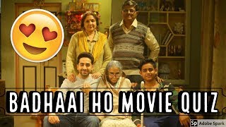 BADHAAI HO FULL MOVIE QUIZ 2018  Hindi Full Movie Badhaai Ho 2018 Quiz [upl. by Cathrine]