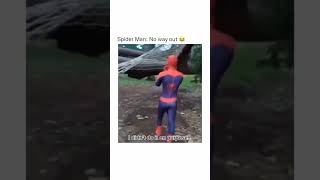 Spider man no way out 😂 funny spiderman nowayhome marvel cosplay [upl. by Adnofal]