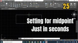 Must watch How to find midpoint in lineeasiest wayautocad midpoint ersiddharthmagdum [upl. by Ladd]